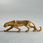 Leopard Sculpture - Gold